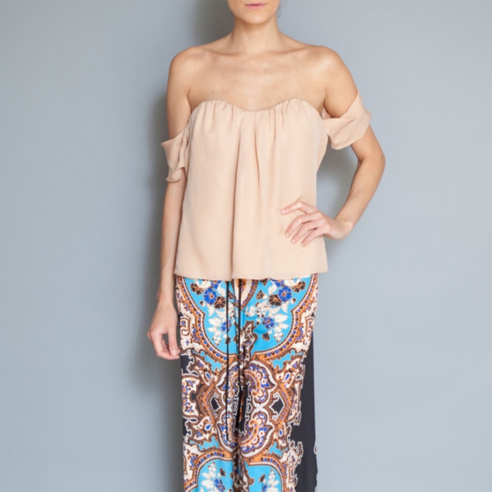 Off Shoulder Blouse Nude